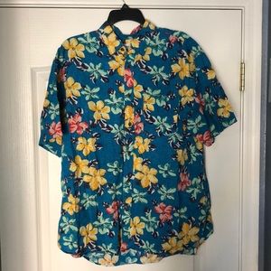 Old Navy Blue Hawaiian shirt